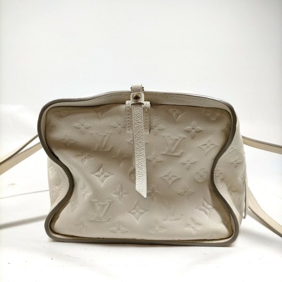 authentic LOUIS VUITTON White Monogram Empreinte Leather Inspiree Bag - Picture 8 of 15